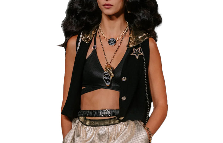 CHANEL SS24 Tank Top Women's Black
