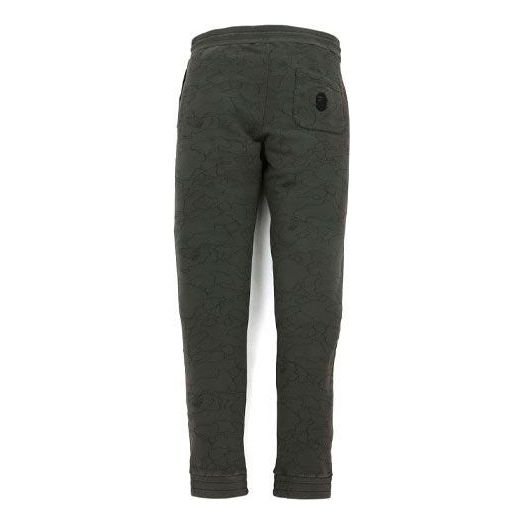 A Bathing Ape Line 1st Camo Washed Slim Fit Sweat Pants 'Black' 1H80-152-008-BLK