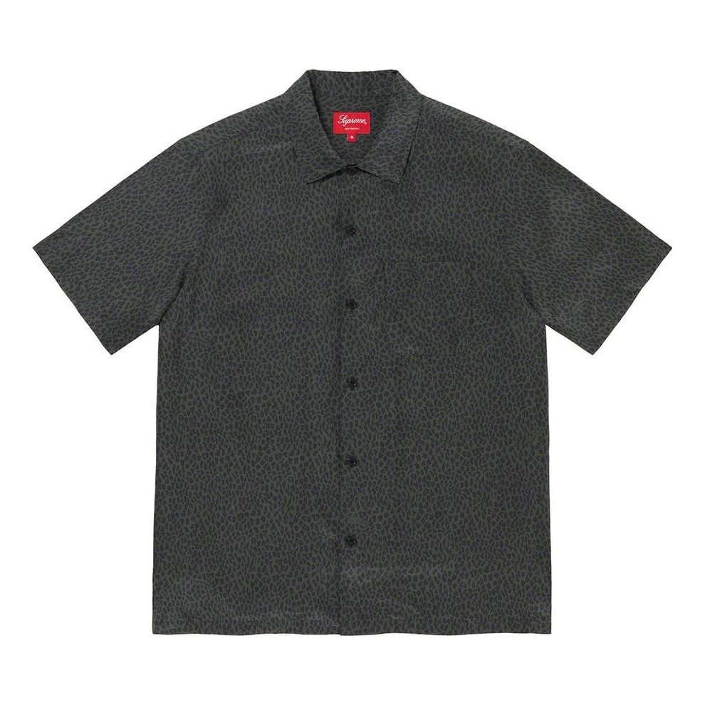 Supreme Leopard Silk S/S Shirt 'Black' SUP-SS22-261