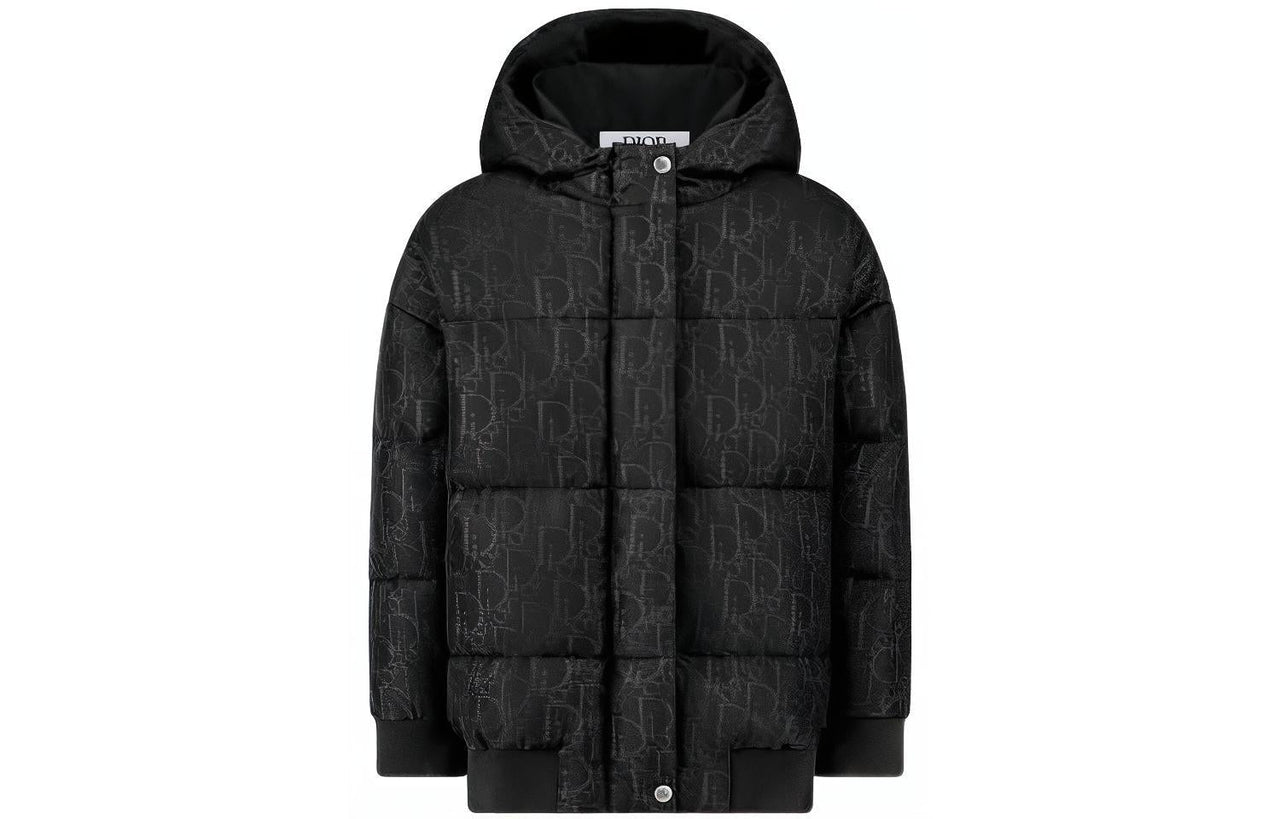 DIOR Down Jacket FW22 Black Kids'