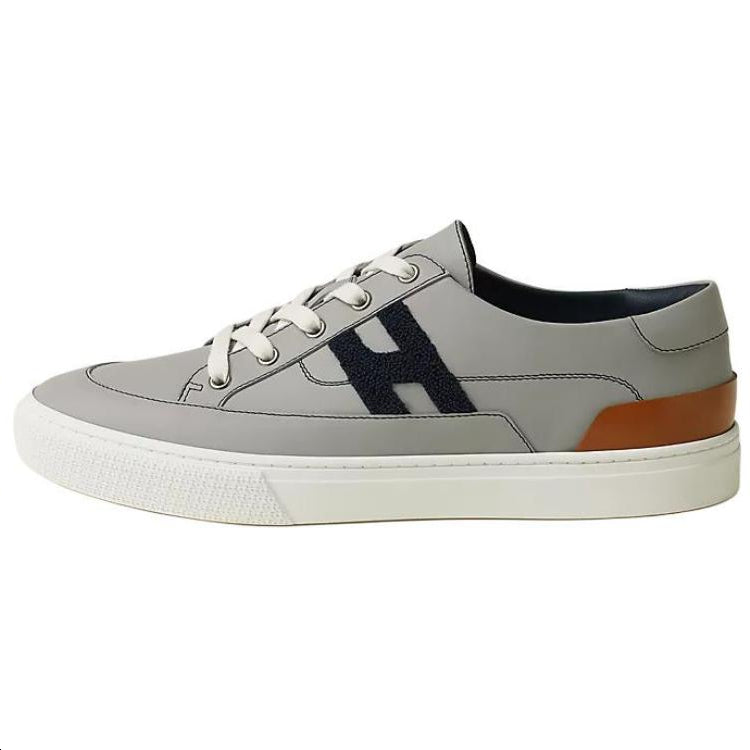 HERMES Deep Low-Top Skateboard Shoes Men's Gray