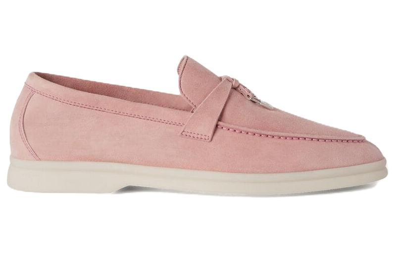 Loro Piana Summer Charms Walk Casual Single Shoes Women's Pink