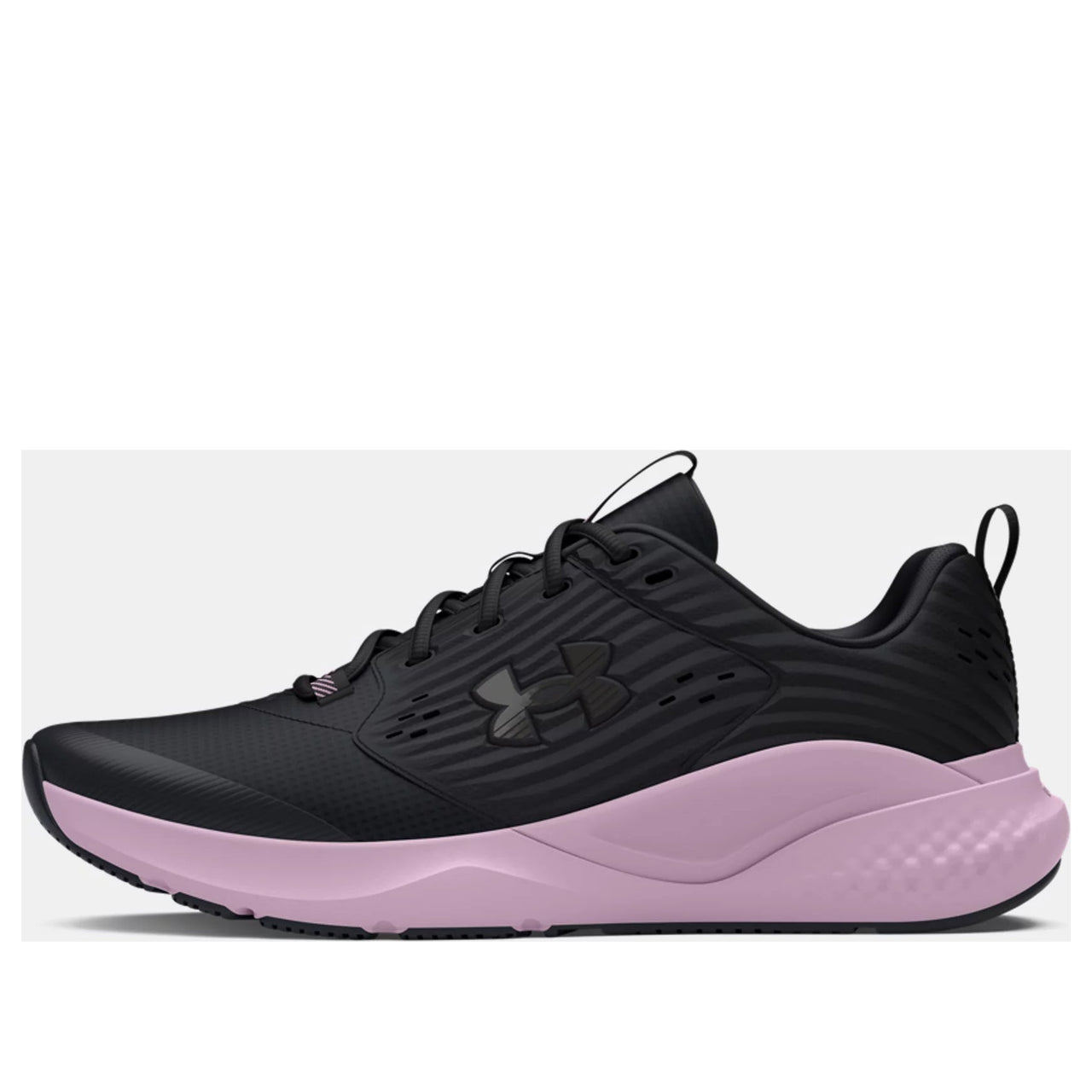 (WMNS) Under Armour Charged Commit 4 'Black Purple Ace' 3026728-003