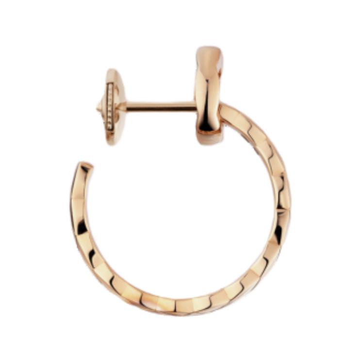 CHANEL 18k Earrings Unisex Gold