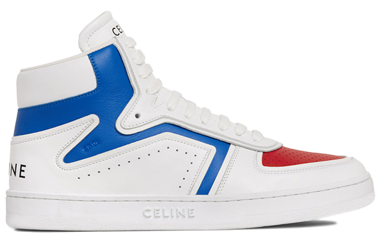 CELINE 'Z'Trainer CT 01 High Top Stylish Skateboarding Shoes Women's White Blue Red