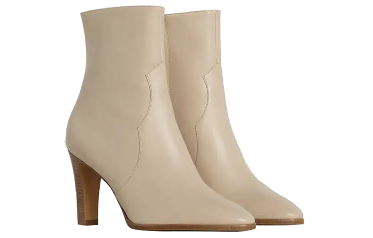 CELINE Claude Ankle Boots Women's Nude