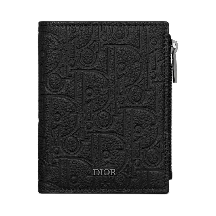 DIOR Calfskin Card Holder Regular Men's Black