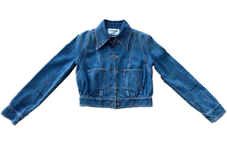 CHANEL Denim Jackets Women's Blue