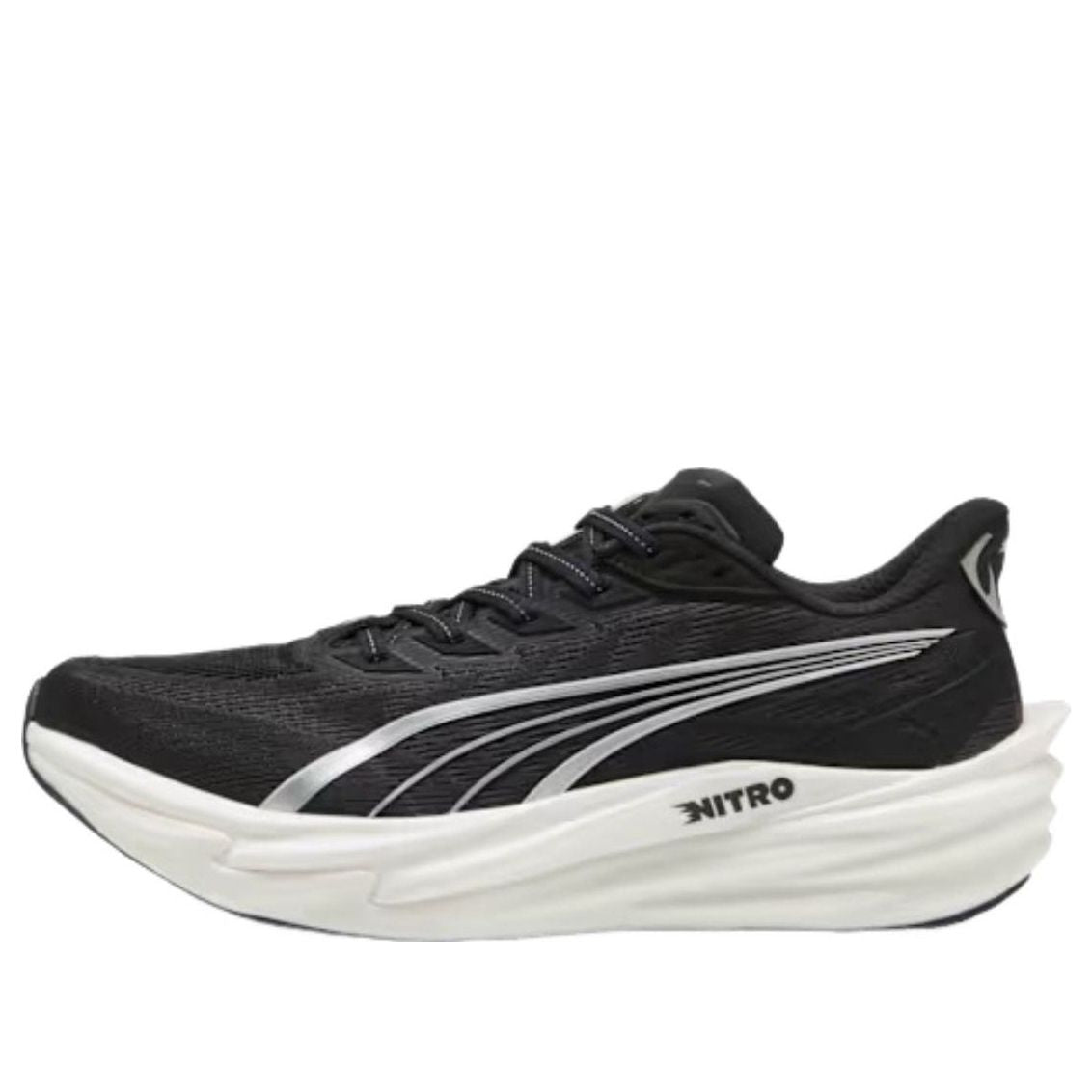 PUMA Deviate Nitro 4 Wide 'Black White Silver' 312901-01