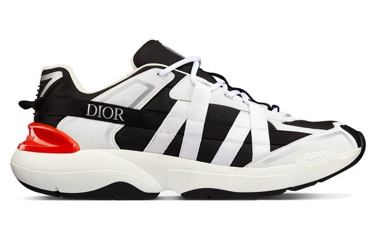 DIOR B24 Runtek White Black Nylon
