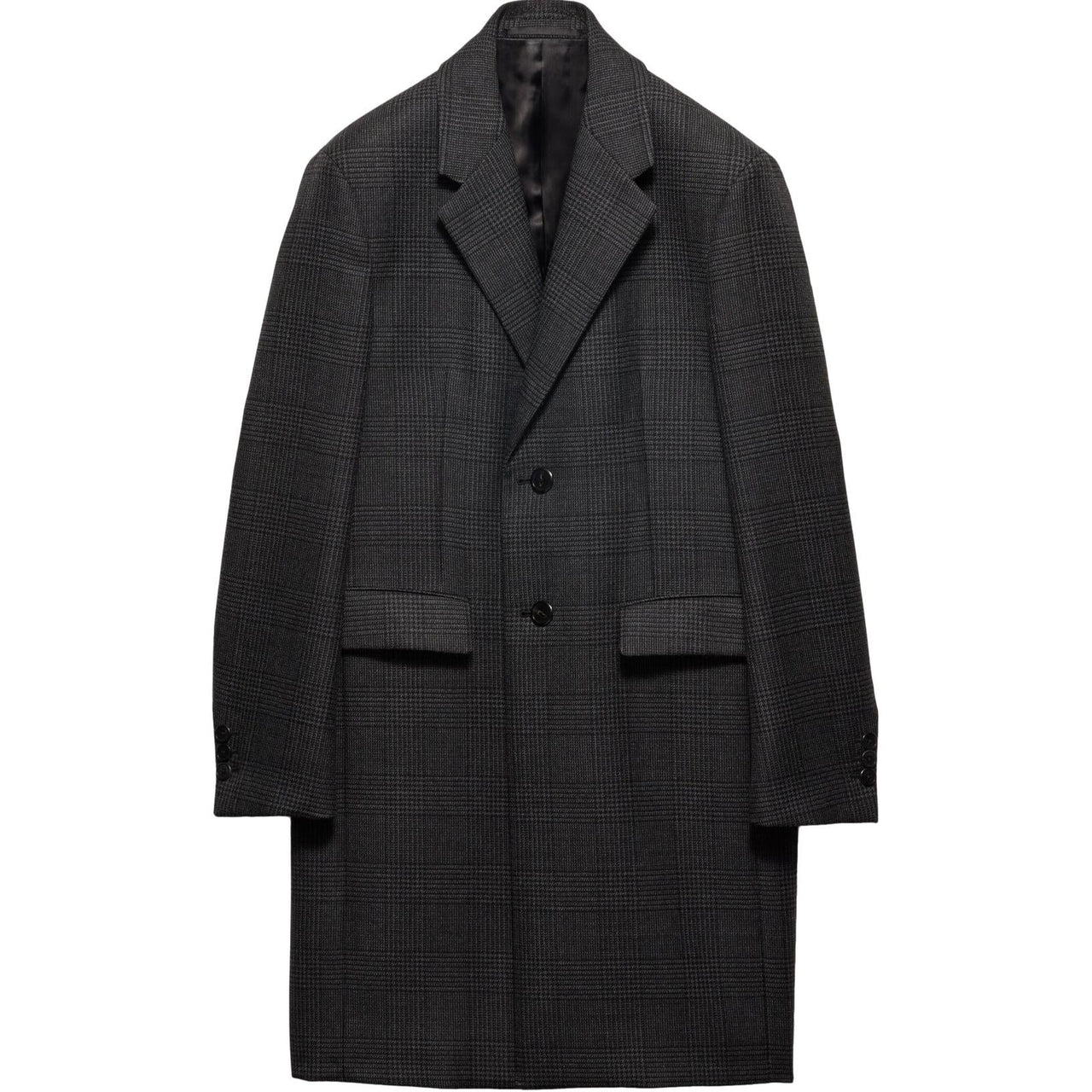 PRADA Checked Single Breasted Coat