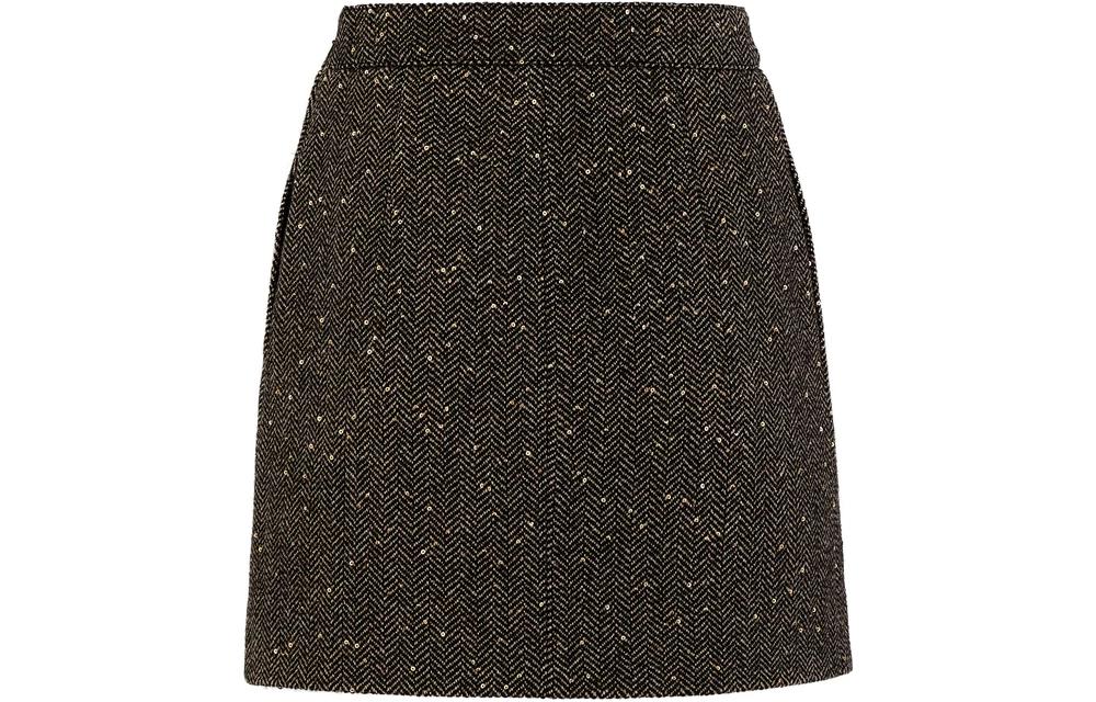 CELINE Casual Short Skirts Women's Gray