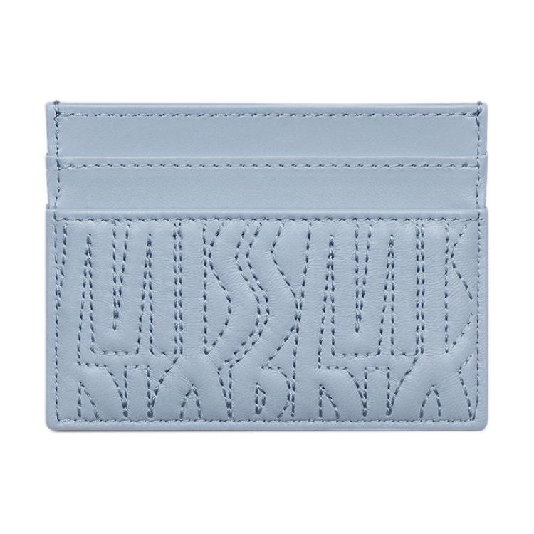 DIOR Miss Dior Lambskin Card Holder Women's Sky Blue
