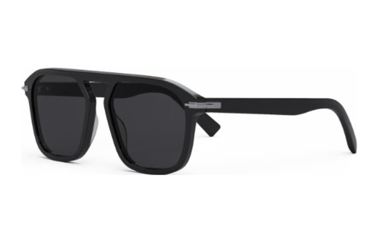 DIOR Acetate Irregular Shape Sunglasses Women's Black