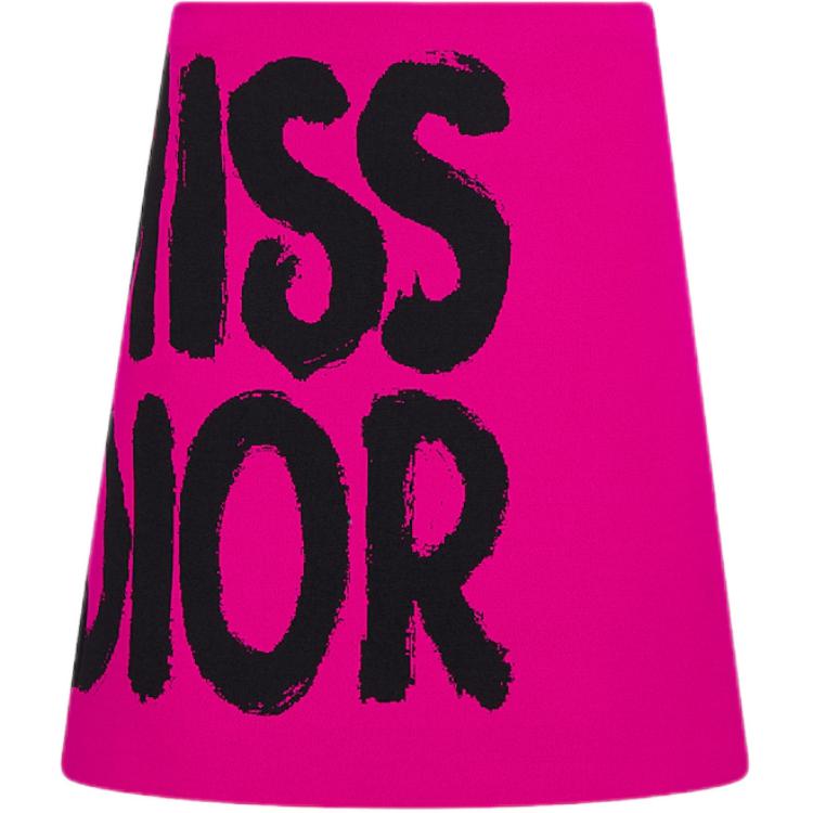 DIOR Casual Short Skirts Women's Plum Red
