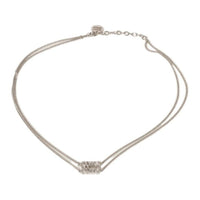 MIU MIU Steel Necklaces Unisex Silver