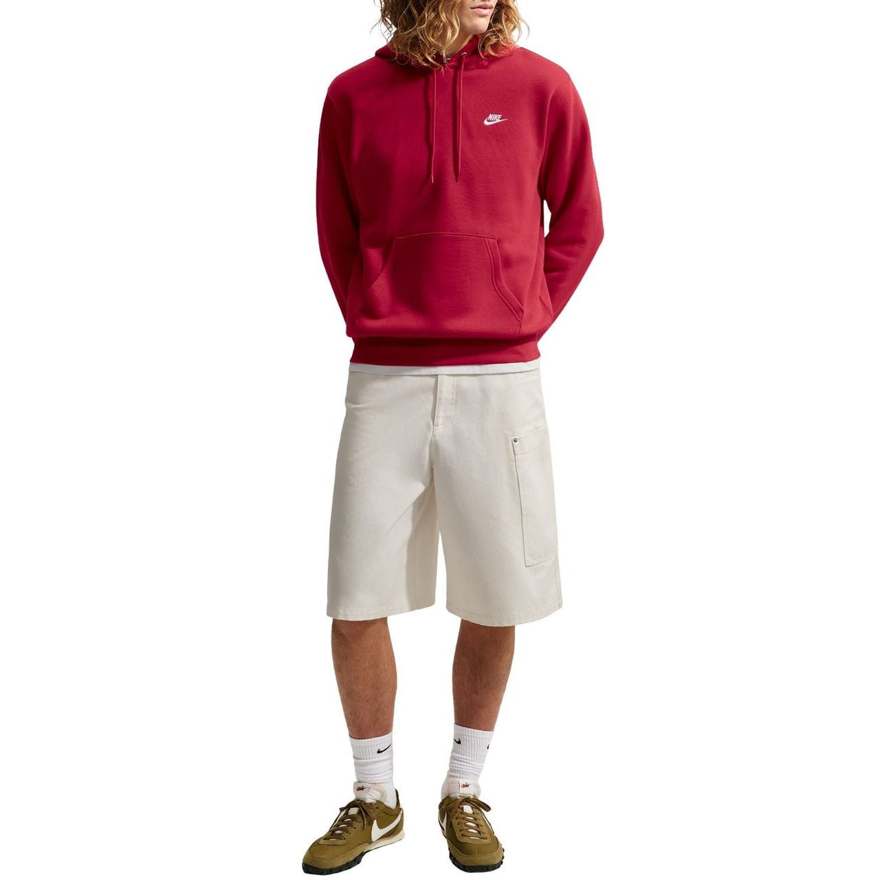Nike Club Fleece Hoodie 'Tough Red White' FN3859-608