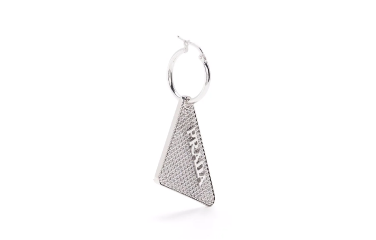 PRADA Earrings Women's Silver