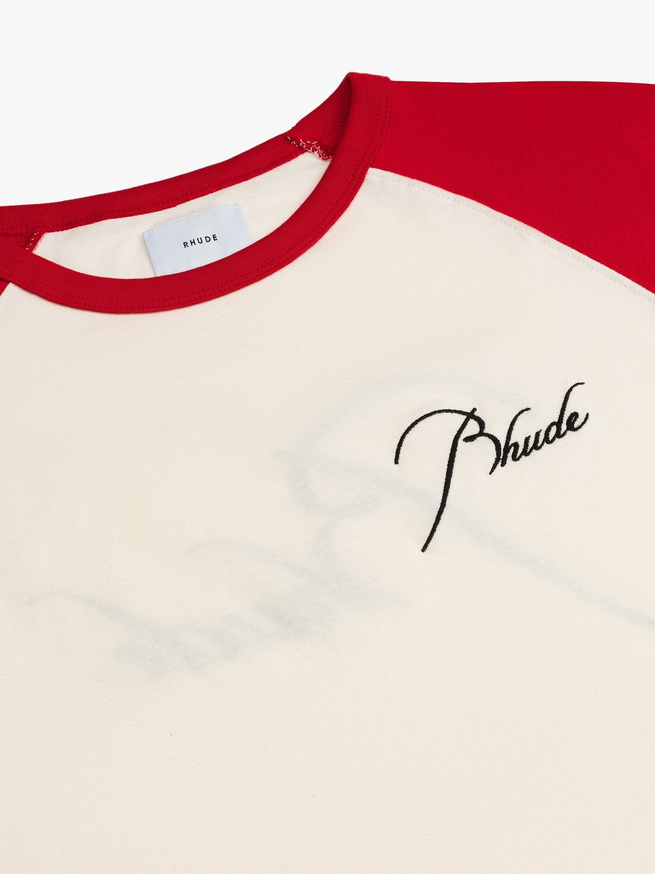Rhude Men's Raglan Tee Vtg Red/ Vtg White