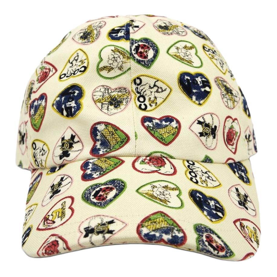 CHANEL 1990 2000's Valentine Logo print Baseball Cap