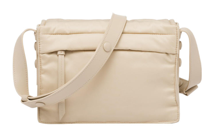 PRADA Cini Fabric With Leather Messenger Bag Crossbody Bag Shoulder Bag Men's Desert Yellow