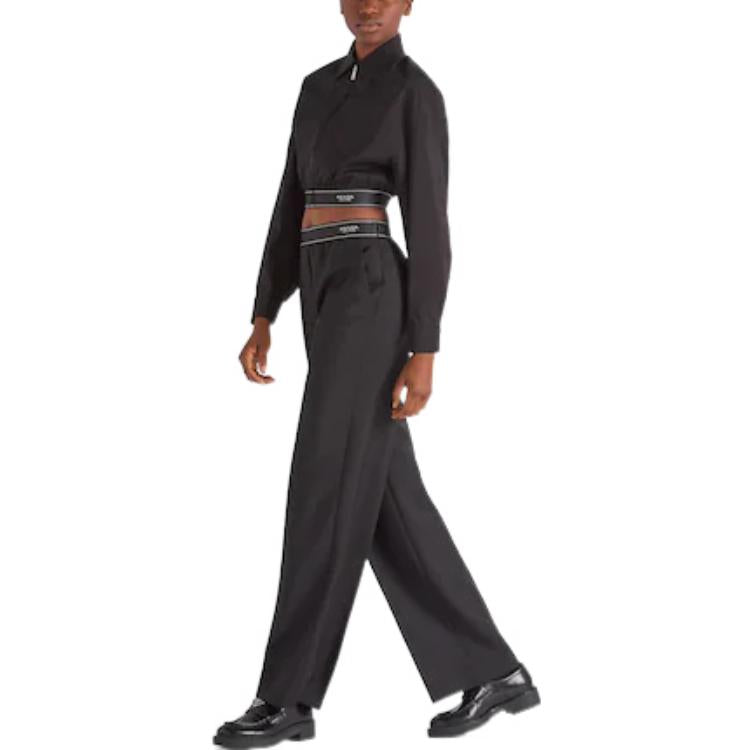 PRADA Cropped Coats Women's Black