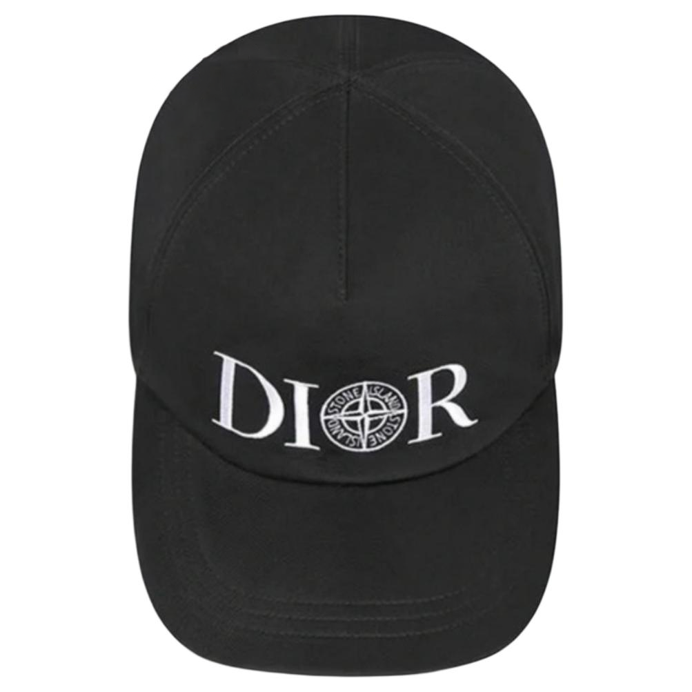 DIOR Silk Baseball Caps Men's Black