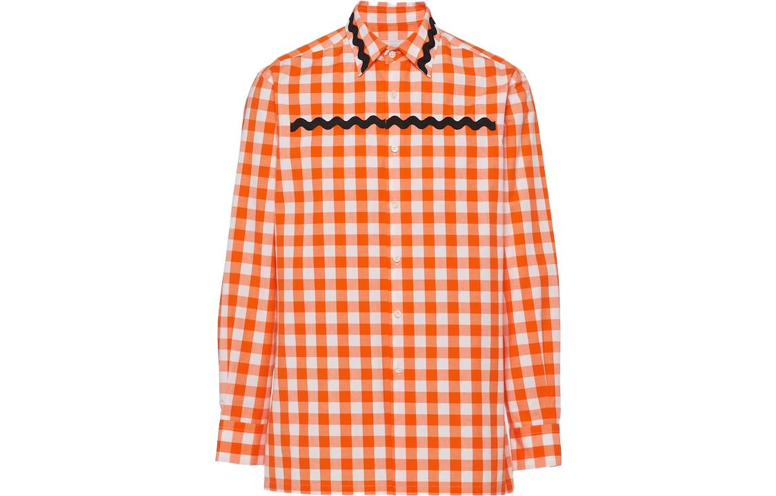 PRADA Check-Printed Buttoned Shirt