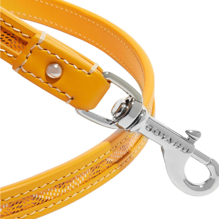 GOYARD Goyardine Canvas With Clamecy Cow Leather Dog's Teeth Bag Straps Unisex Yellow