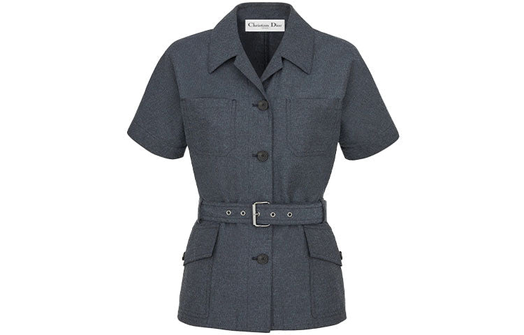 DIOR Quarterly New Products Denim Jackets Women's Blue