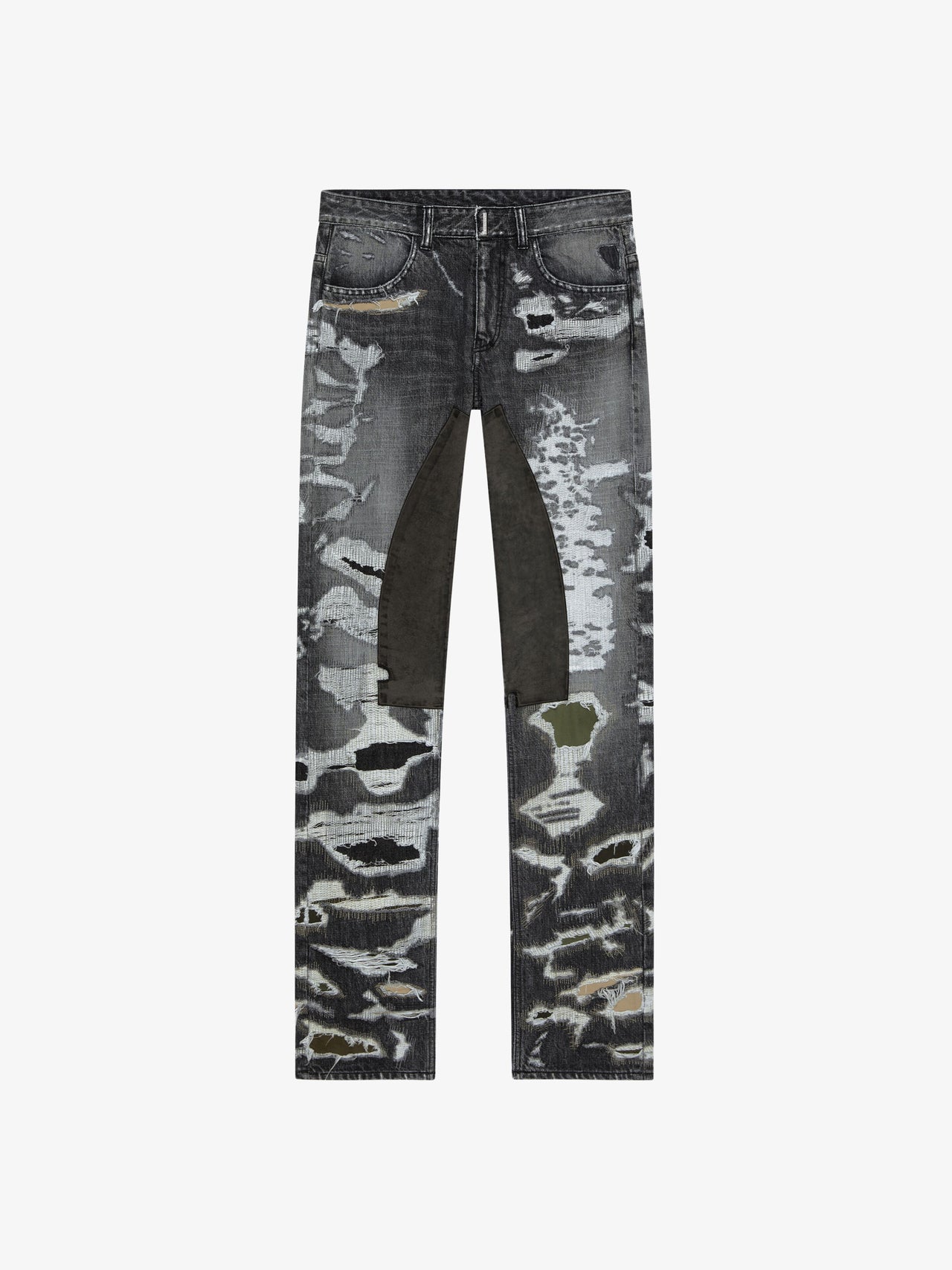 Givenchy Men's Straight Fit Denim Trousers W/ Leg Yoke