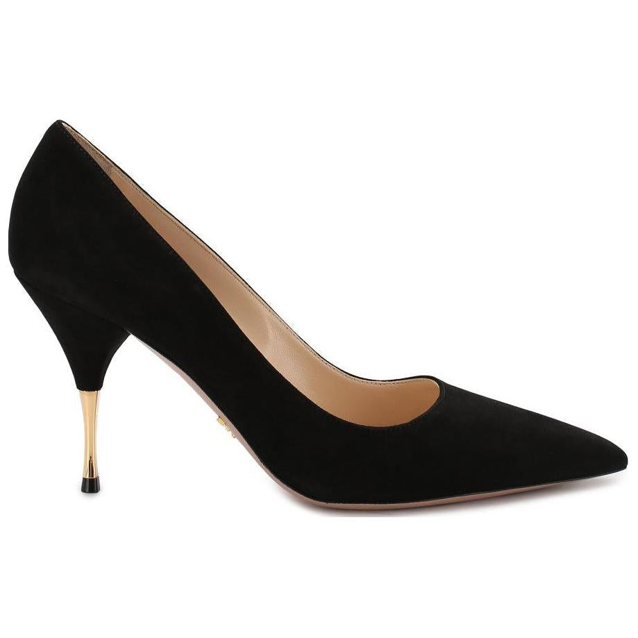 PRADA Cone Heel High Heels 9cm Women's Black