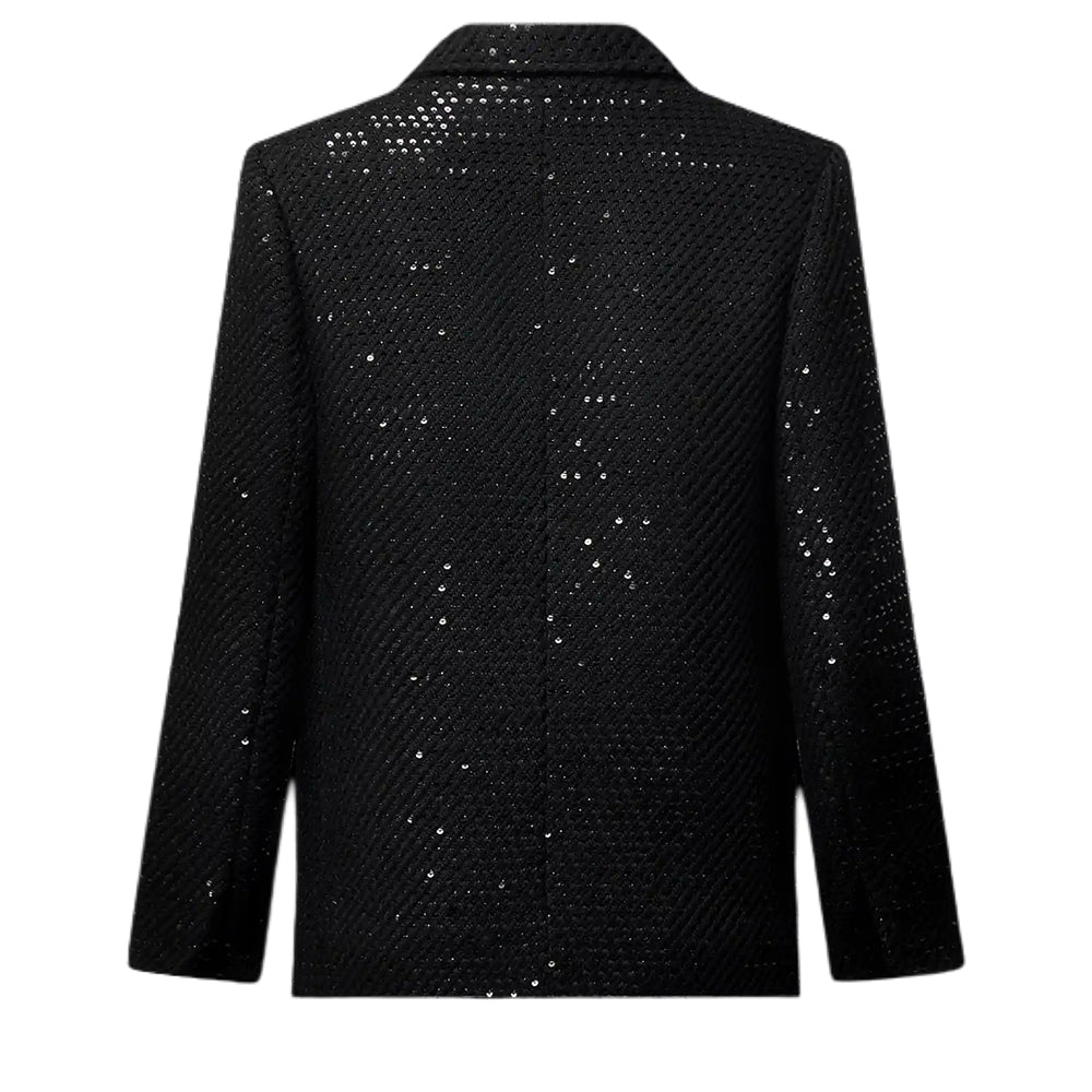 LOUIS VUITTON Sequin Tweed Preppy Blazer