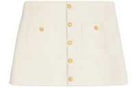 CELINE Casual Short Skirts Women's Pink Chalk White