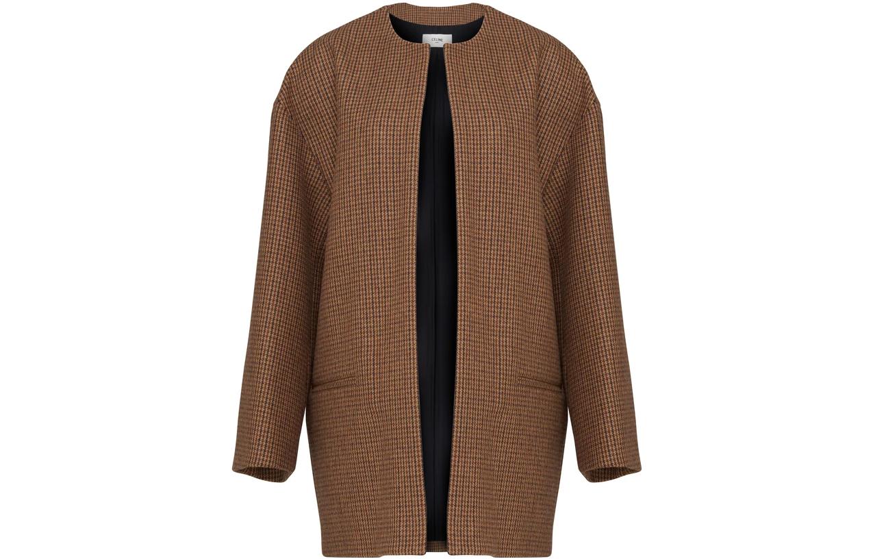 CELINE Coats Women's Brown