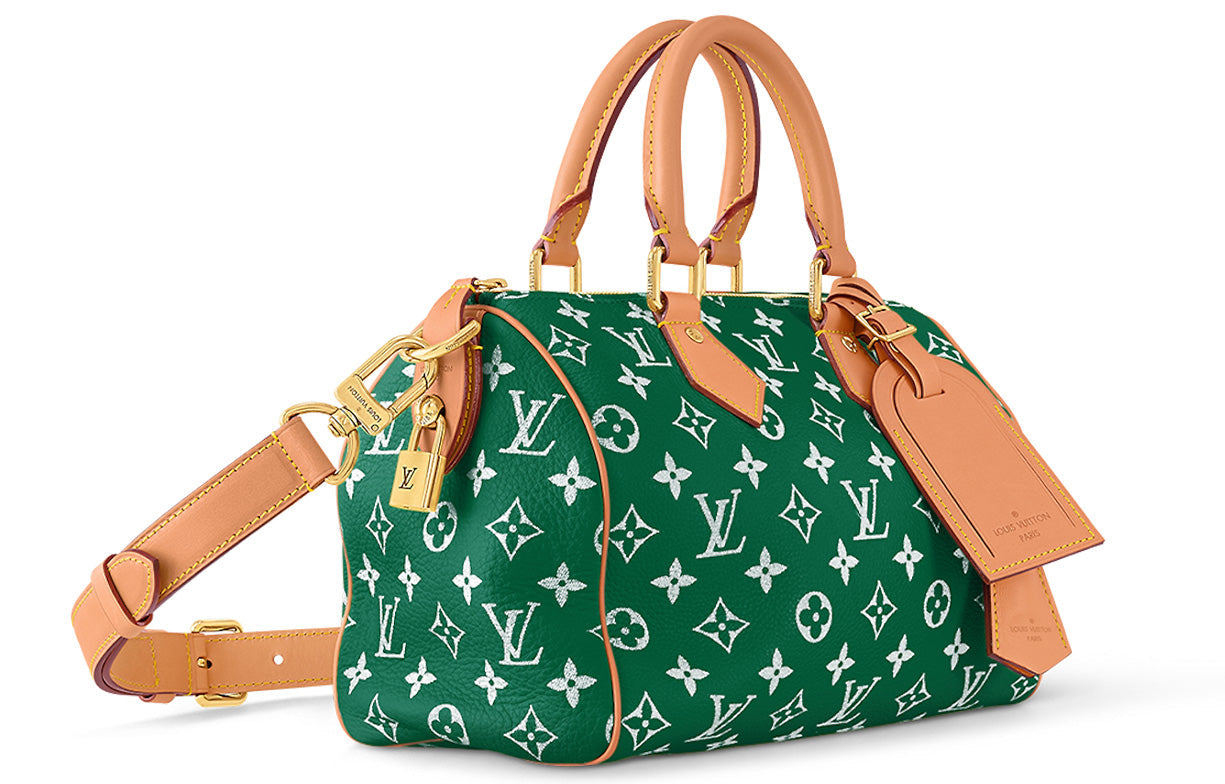 LOUIS VUITTON Speedy P9 Bandoulière 25 Monogram Leather Green