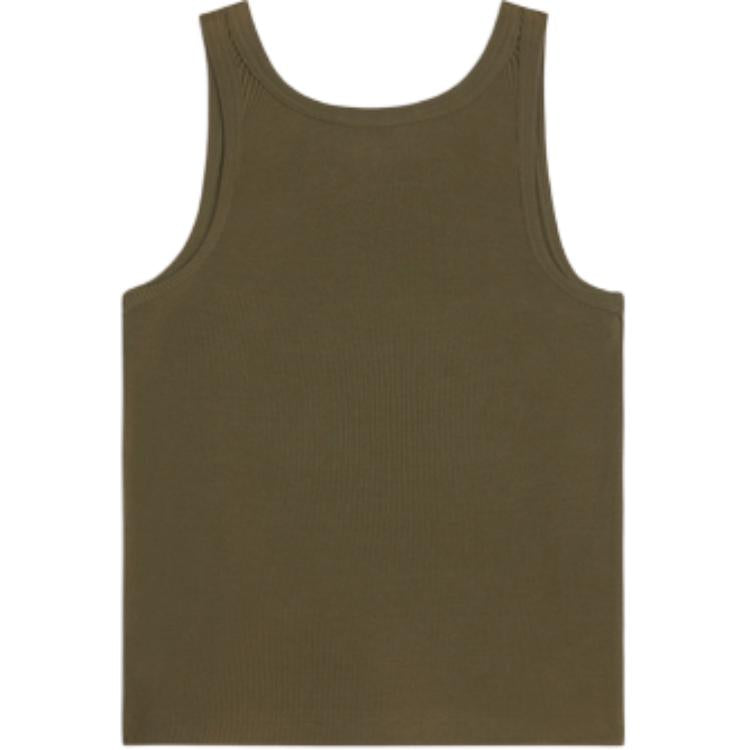 CELINE Triomphe Tank Top In Ribbed Silk Jersey