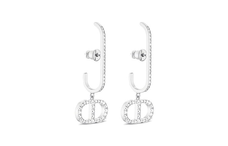DIOR 30 Montaigne Earrings Women's Silver