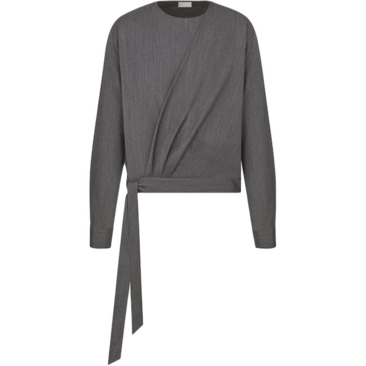 DIOR Shirt Men's Black Gray Color