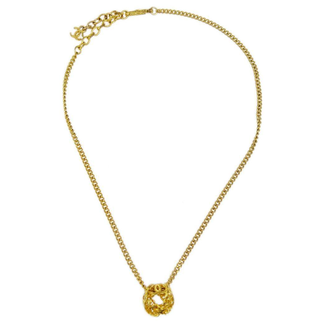 CHANEL 1998 Cc Pendant Necklace
