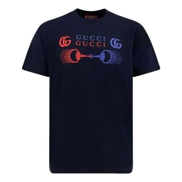 Gucci Jersey Di Cotone Stampato 25 'Blue Navy' 796395-XJHC9-4794
