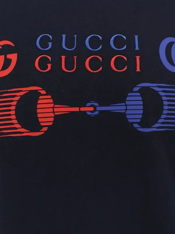Gucci Jersey Di Cotone Stampato 25 'Blue Navy' 796395-XJHC9-4794