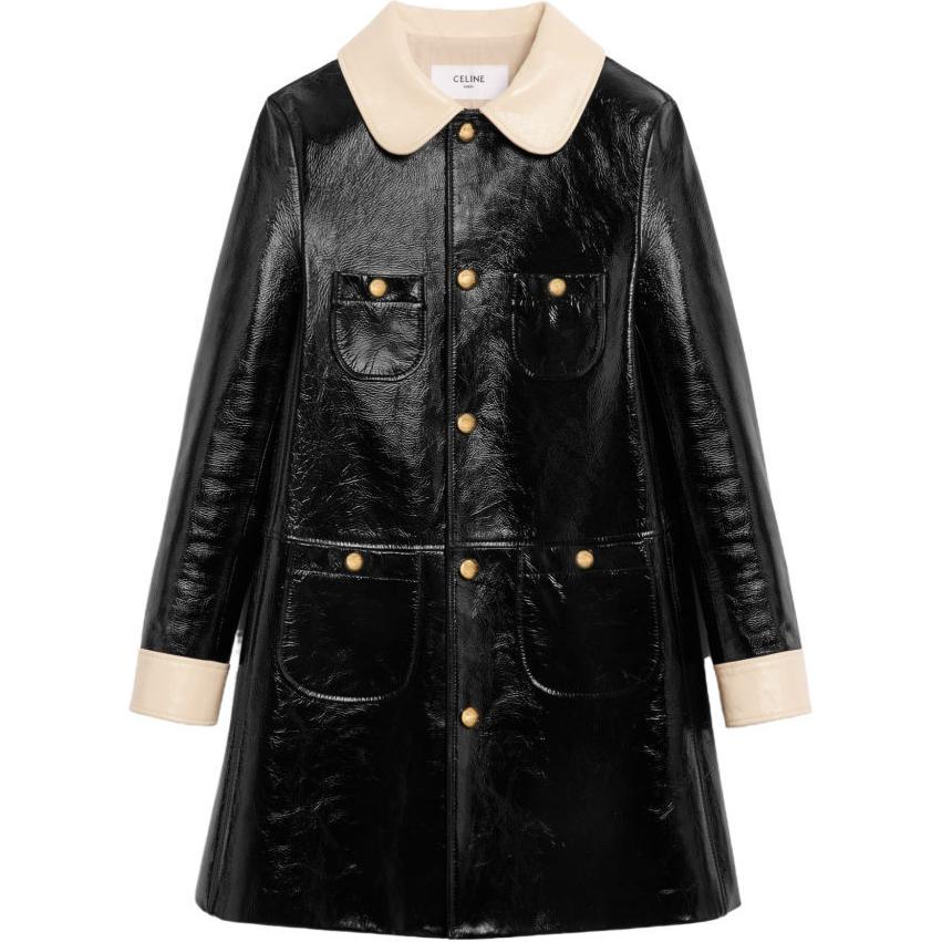 CELINE FW24 Leather Jacket Women's Black