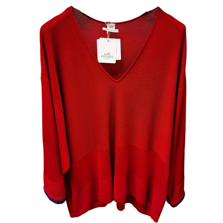 HERMES Knitwear Women's Red