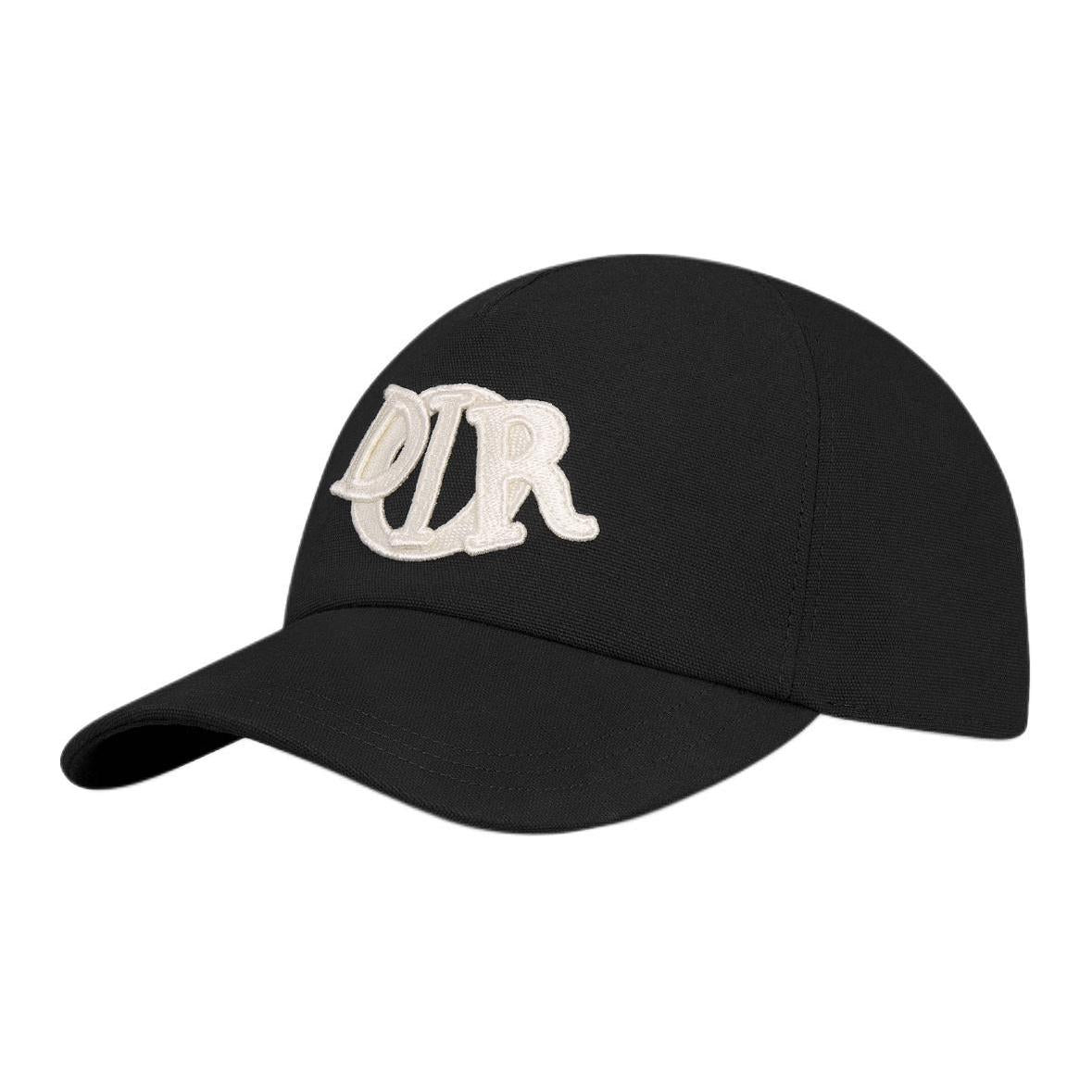 DIOR Cotton Canvas Baseball Caps Unisex Black