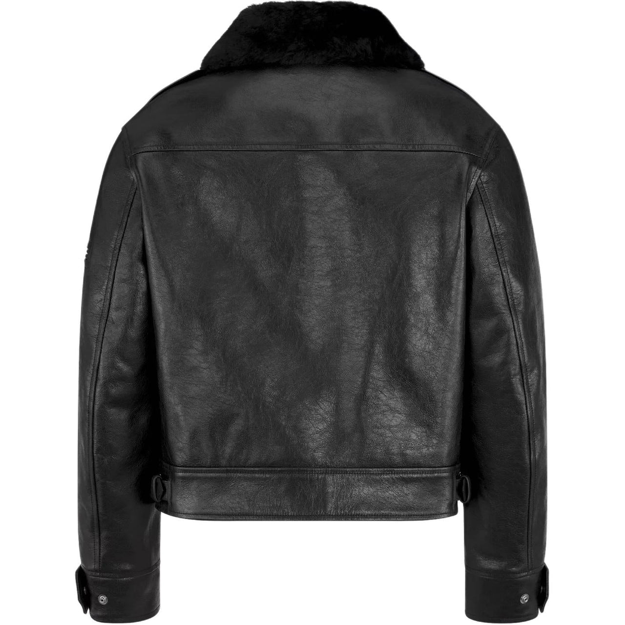 DIOR Logo Graffiti Leather Jacket