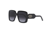 DIOR Plastic Irregular Shape Sunglasses Women's Black
