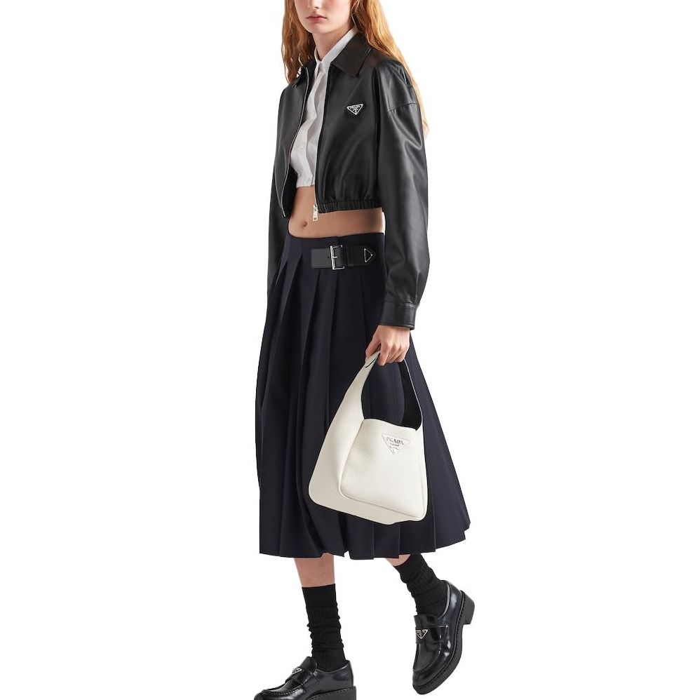 PRADA Cropped Leather Jacket