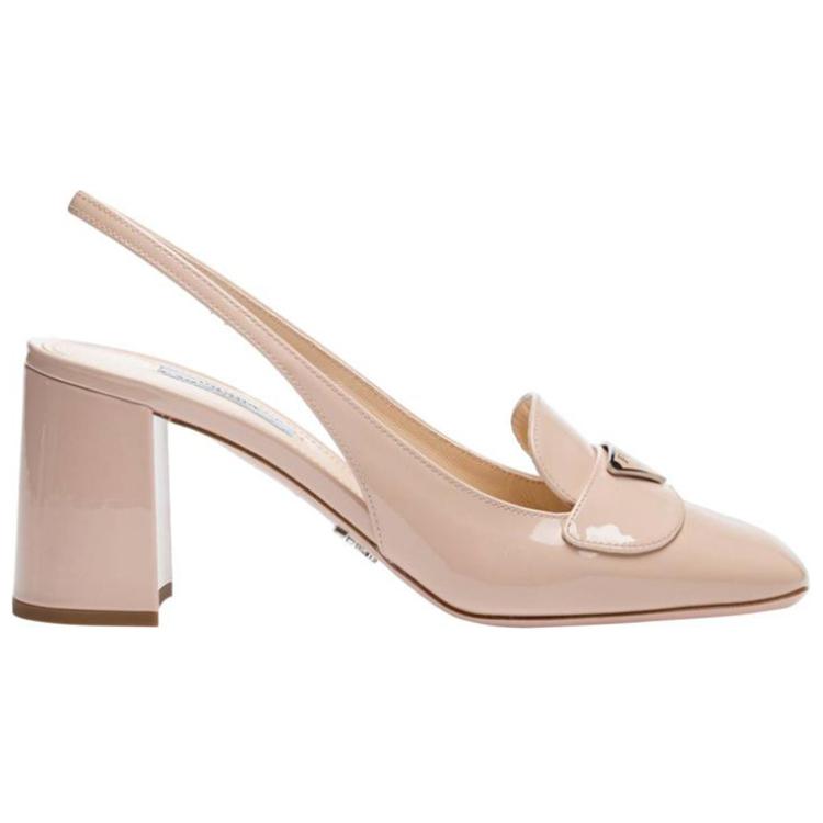 PRADA Chunky Heel High Heels Women's Pink