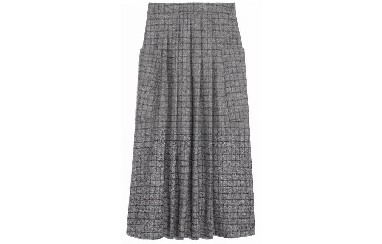 CELINE FW21 Casual Long Skirts Women's Gray